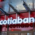 Scotiabank or Bank of Nova Scotia sign in Vancouver, British Columbia, Canada