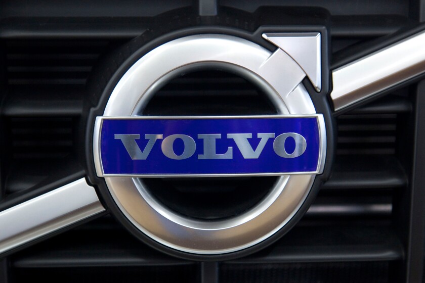 Volvo emblem on a car