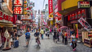 Japan, Osaka City, Dotombori Area,