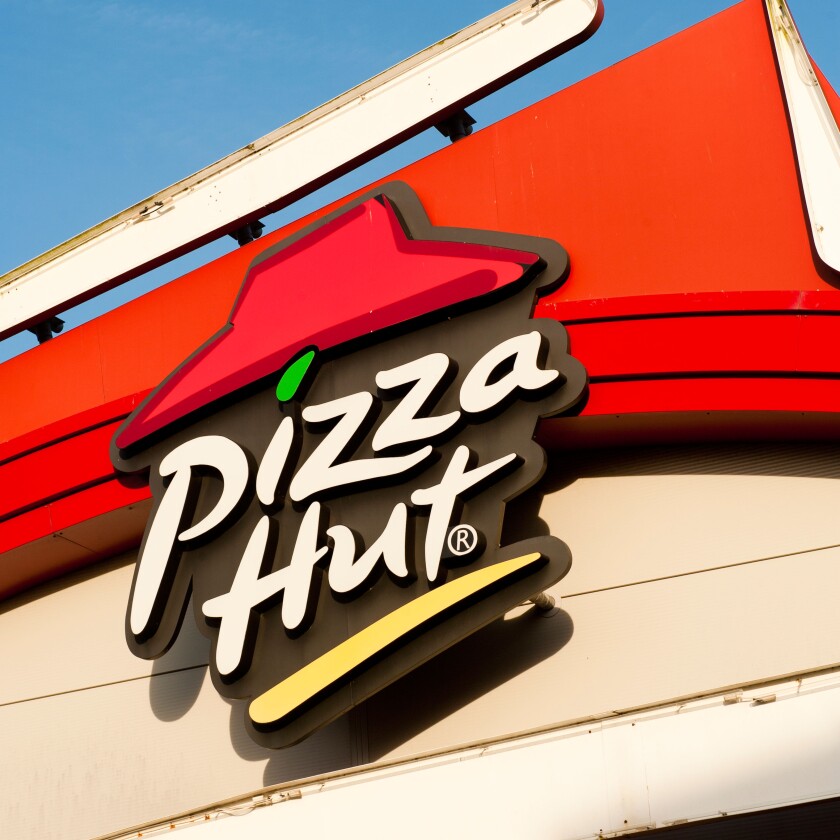 PIZZA HUT restaurant at Trostre retail park Llanelli Wales UK