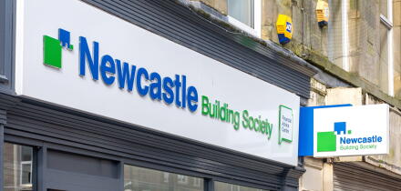 Newcastle Building Society, Middle Street, Consett, County Durham, England, United Kingdom