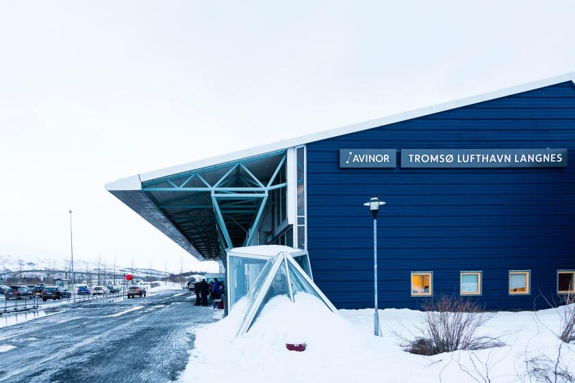 Tromso, Norway. Tromso airport.