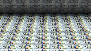 Printing Money New 100 Dollar Bills