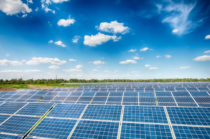 image of a big solar plant