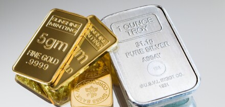 Small Gold and Silver Bullion Bars