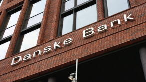 Logo of Danske Bank in Copenhagen, Denmark