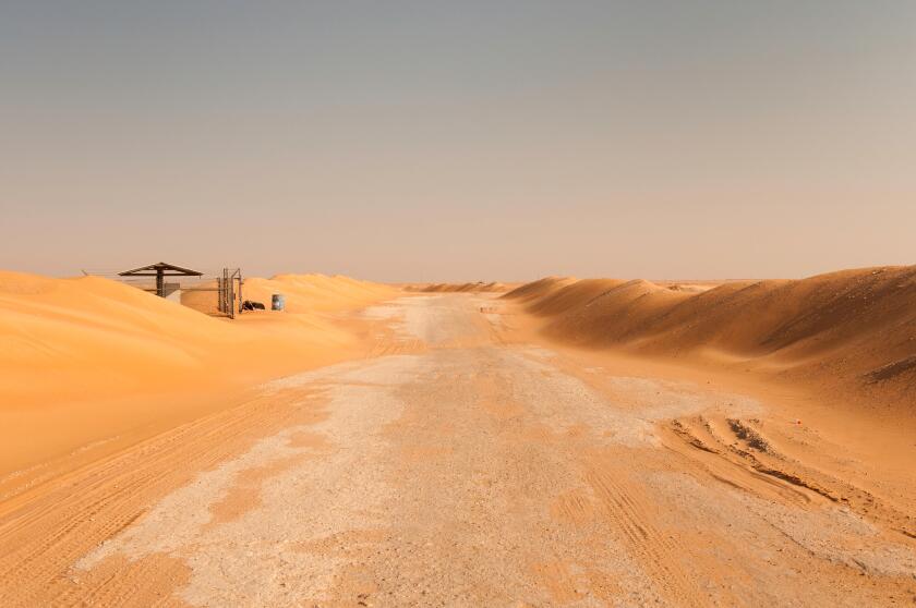 Road to oil Rig, Saudi Arabia
