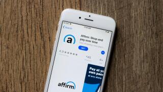 The Affirm mobile app icon is seen on an iPhone on Jan 25, 2021. Affirm, legally Affirm Holdings, Inc. is an American financial technology company.