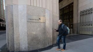 March 16, 2023, NEW YORK, NEW YORK, USA: View of the Credit Suisse Group AG office in New York, USA on March 17, 2023. Credit Suisse shares tumbled on Wednesday, sending stock markets in the U.S. and around the world lower amid growing concerns about the 