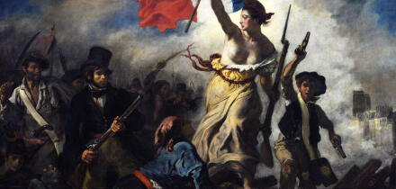 Liberty leading the People, Eugene Delacroix,Louvre Museum,Paris,France.