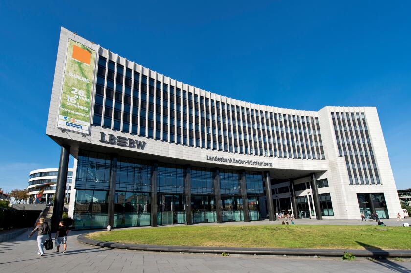 Headquarters of LBBW Bank, Landesbank Baden-Wuerttemberg, Stuttgart, Baden-Wuerttemberg