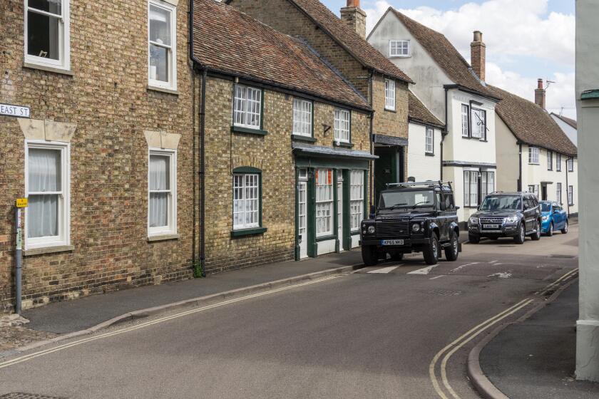 East Street, Kimbolton, Cambridgeshire, UK; a mix of older housing some dating back to Medieval times
