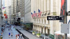 The New york Stock Exchange on the Wall street in New York.