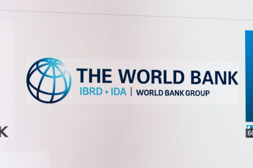 Screenshot of the world bank logo