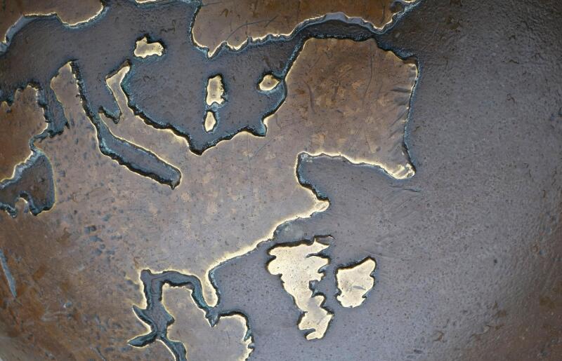 metal map of europe