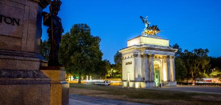 Wellington Arch Hyde Park Corner London UK