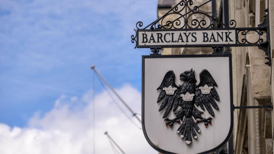 LONDON - May 21, 2022: Traditional old Barclays Bank sign on side of building on Fleet Street
