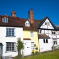 Historic buildings on the green Marlborough, Wiltshire, England