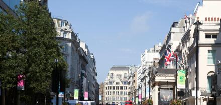 Haymarket Street in London UK