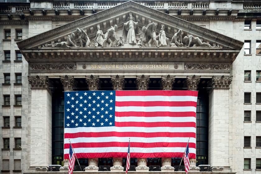 New York Stock Exchange Wall Street American Flag New York