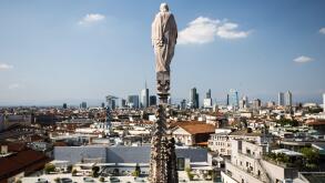 Sightseeing in Milan, Italy.