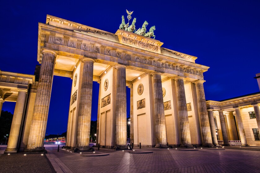 Brandenburg Gate in Berlin, Germany. Brandenburg Gate in Berlin, Germany.