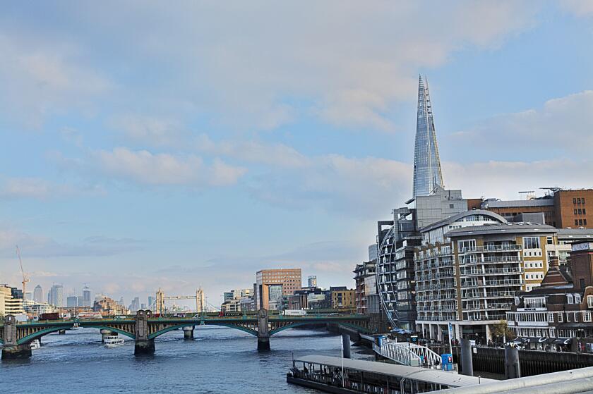 Panorama of London 2018. London Bridge and Tower Bridge.