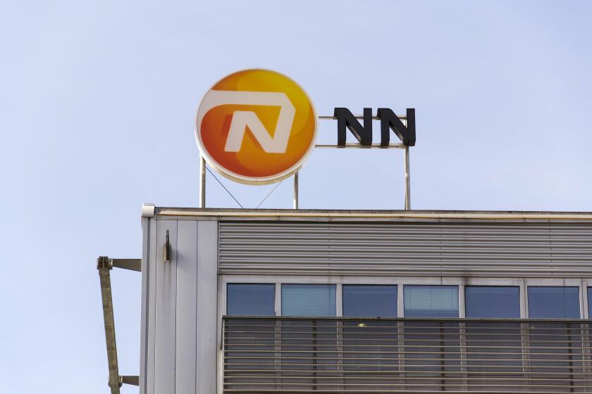 PRAGUE, CZECH REPUBLIC - MARCH 3: Nationale-Nederlanden from NN Group insurance company logo on building of the Czech headquarters on March 3, 2017 in
