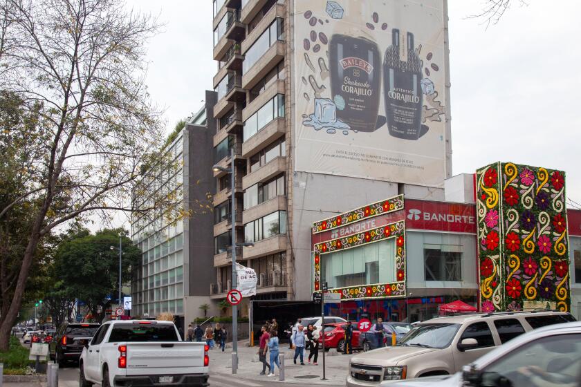 Avenida Presidente Masaryk during  Festival de Flores (Day of the Dead)  in Polanco Neighbourhood in Mexico City, Mexico