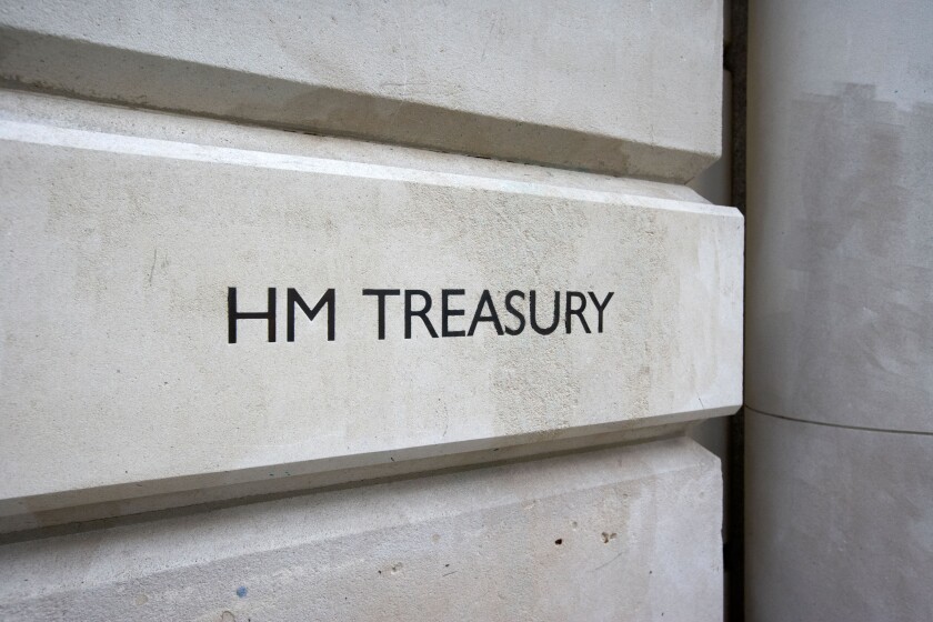 hm treasury british government official building london england united kingdom uk