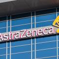 Sep 21, 2020 South San Francisco / CA/ USA - Astra Zeneca logo at their headquarters in Silicon Valley; AstraZeneca plc is a British multinational pha