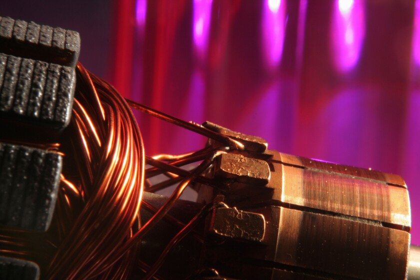 DC electric motor rotor