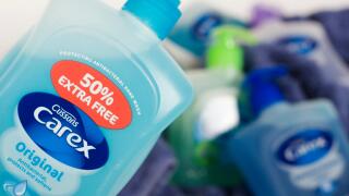 Illustrative image of PZ Cussons Carex Hand Soap.