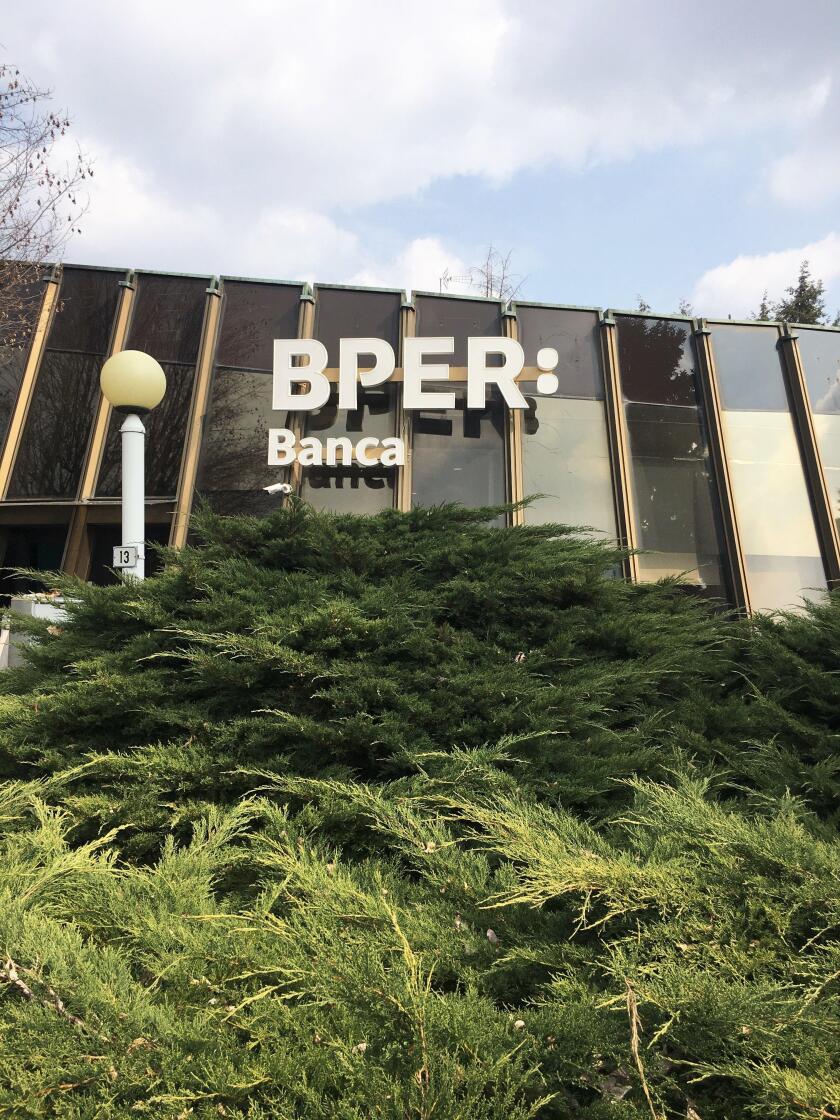 Milan, Italy BPER Banca the Modenese credit institution replaced the UBI bank from 22 February 2021 In the photo: BPER Banca nuova isnegne