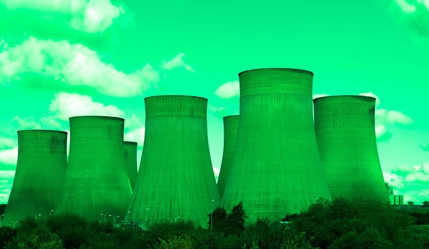 Greenwashing of the coal industry, conceptual image