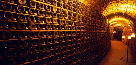 Villa Sandi. Wine Cellar. Crocetta del Montello, Treviso, Veneto, Italy.