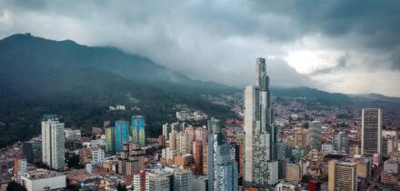 Bogota Skyline during Sunset, Colombia