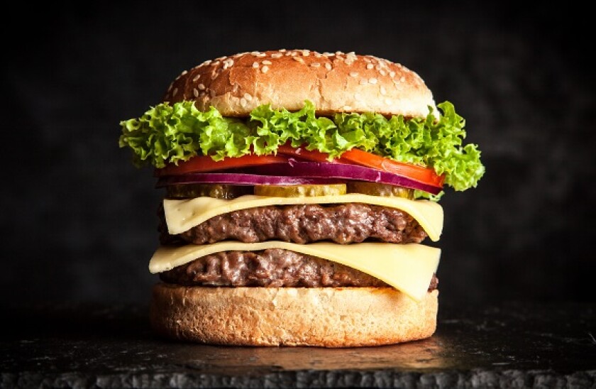Delicious grilled burger