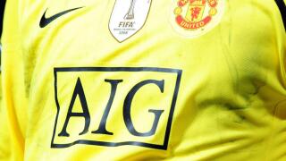 Manchester United club shirt with the FIFA world club champions badge, UEFA Champions League, Manchester United vs. Internazionale.