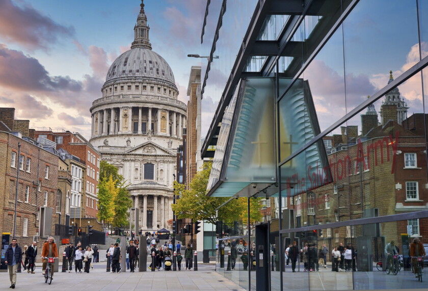 The Salvation Army International Headquarters, St Paul's Cathedral, London, England, UK