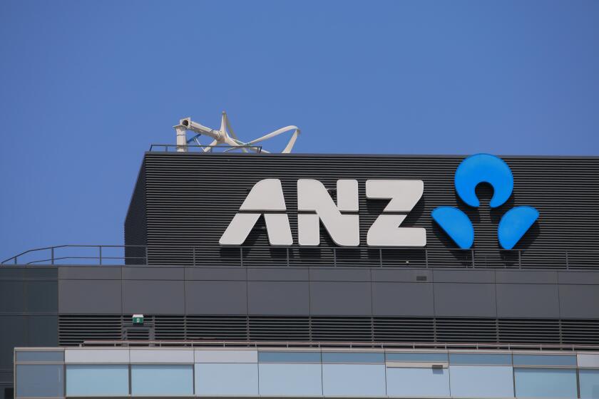 Logo of Australia and New Zealand Bank ANZ, one of the four largest bank in Australia and the largest in New Zealand.