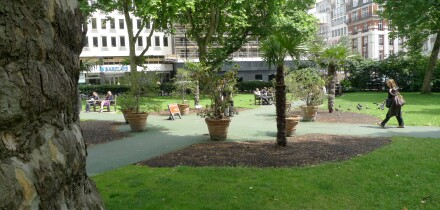 Hanover Square in Mayfair, London, UK.
