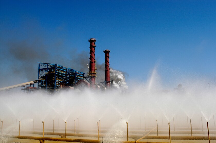 The production of cane ethanol Piracicaba San Paulo Brazil