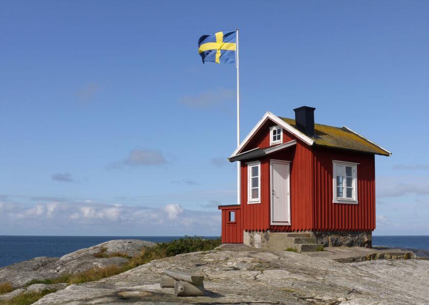 little house of pilots on the island Vrango in sweden. Image shot 06/2017. Exact date unknown.