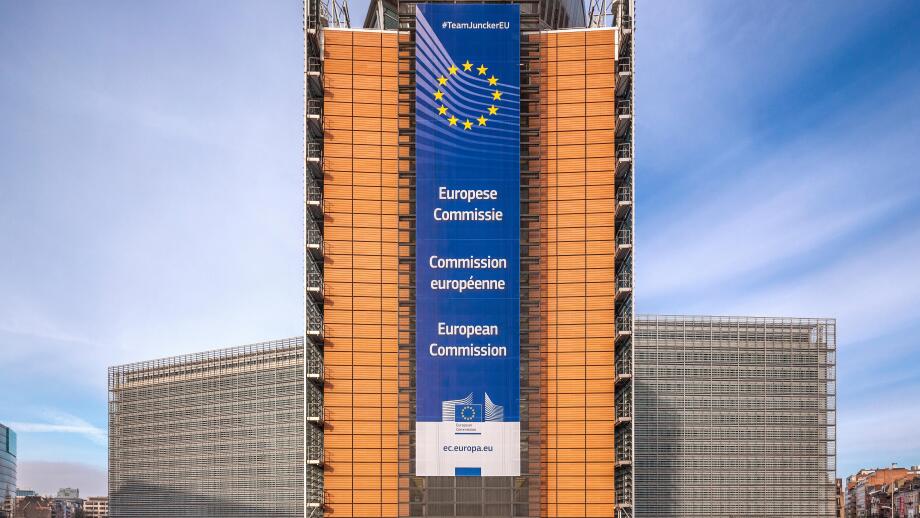 Brussels Berlaymont Building. Headquarters of the European Commission, EC, the executive of the European Union, EU. Brussel Bruxelles Belgium Europe