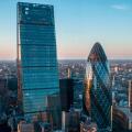 City of London skyline with the gherkin and cheesegrater skyscrapers
