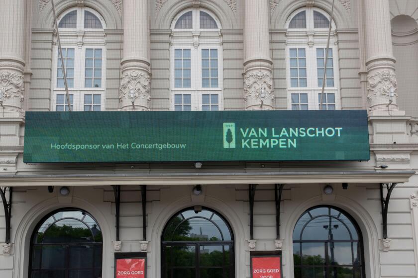 Billboard Concertgebouw Building Van Lanschot Kempen 2 May 2020