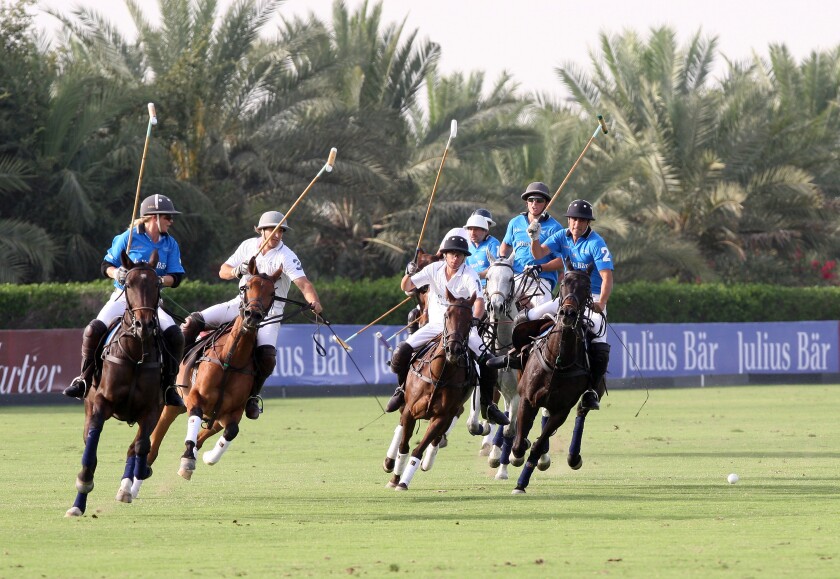 Dubai, United Arab Emirates, polo players