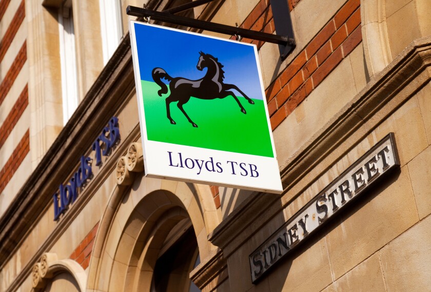 Lloyds TSB bank sign, Cambridge UK