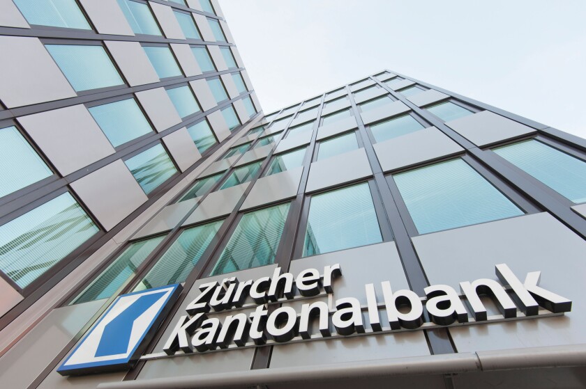 Headquarters of Zurich Cantonal Bank "ZKB" (Zurcher Kantonalbank) in Zurich. Image shot 2013. Exact date unknown.